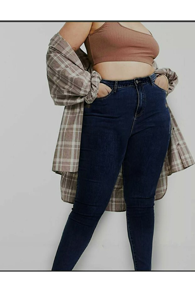 Blugi de mărime plus strâns - 1