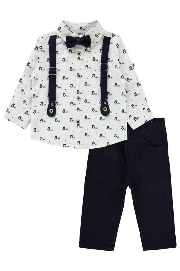 Baby Boy Suit 6-18 Months Navy Blue