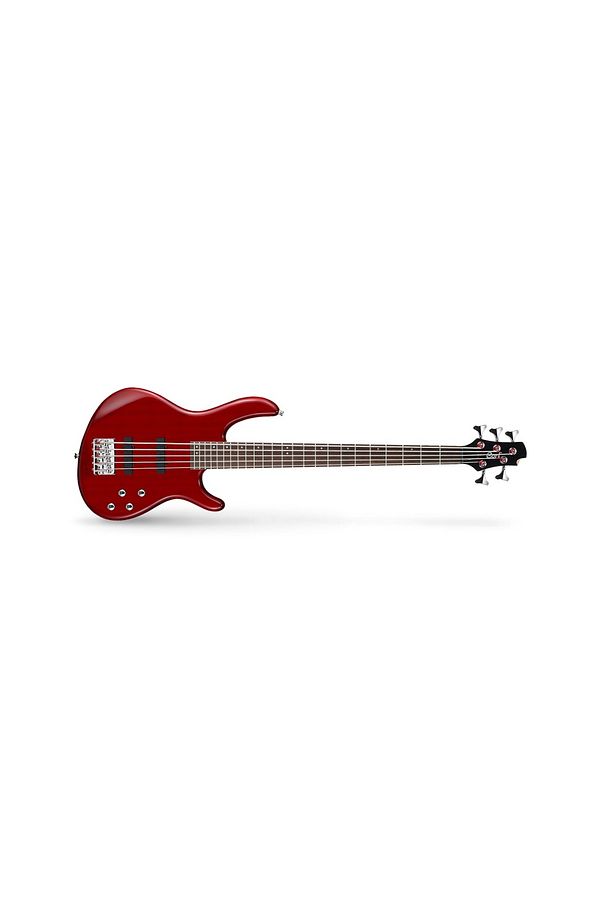Ab5plustr Bas Gitar Aktif 5 Telli, Trans Kırmızı, Pseb1-5/f & Pseb1-5/r Pickups - 1