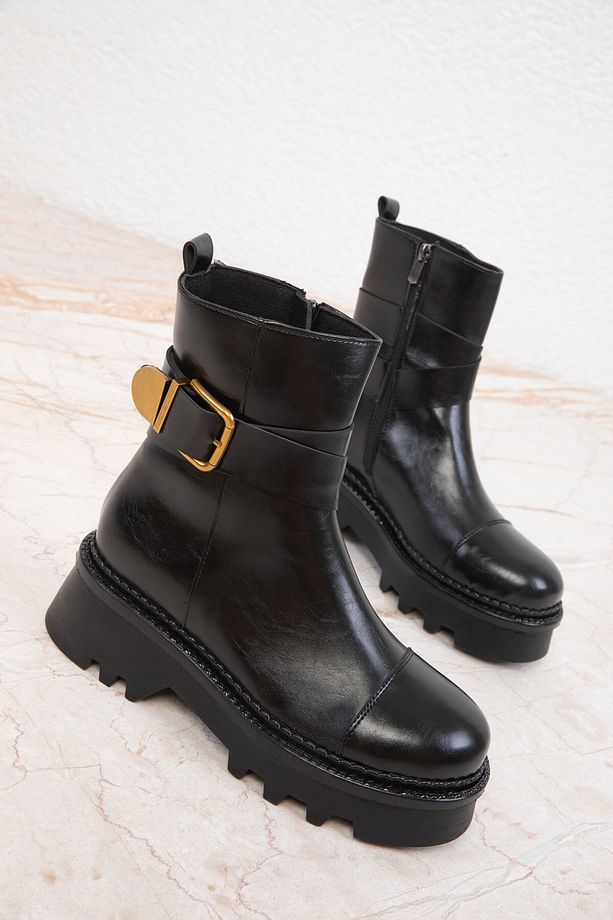 Siyah Kadın Bot & Bootie 19753 - 4