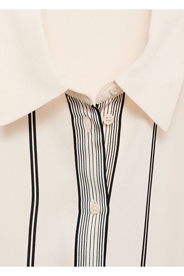 Kontrast Detaylı Gömlek - 8