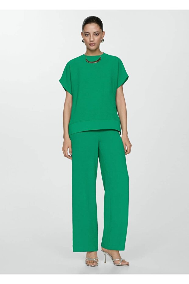 Wide leg dökümlü pantolon - 2