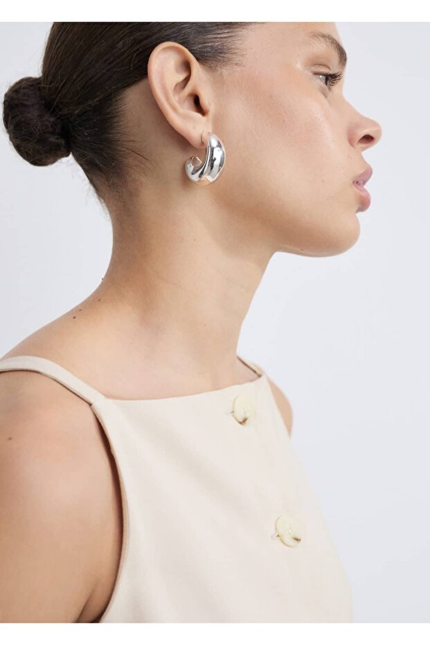 Düğmeli kısa elbise - 3