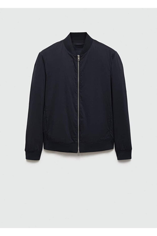 Fermuarlı bomber ceket - 3