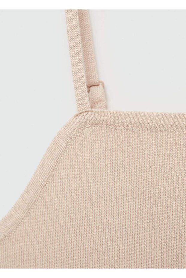 Askılı triko bluz - 6