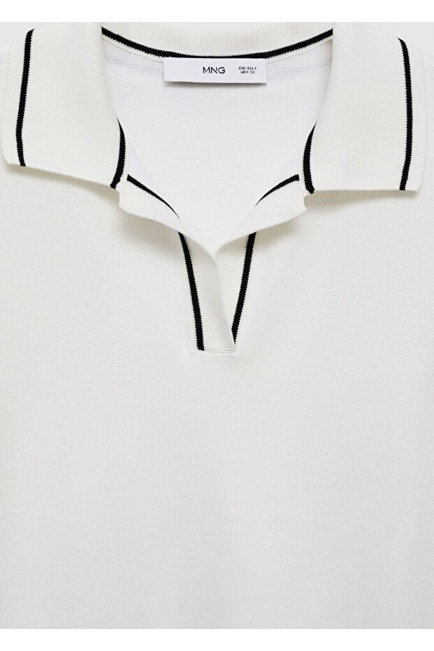 Polo yaka triko bluz - 5