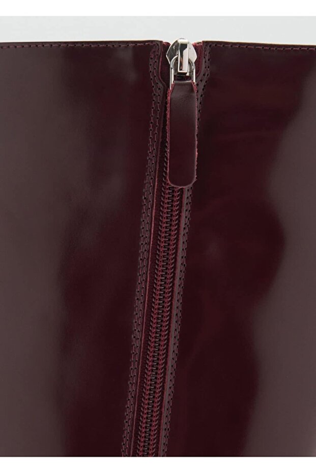 Bőr csizma cipzárral - 4