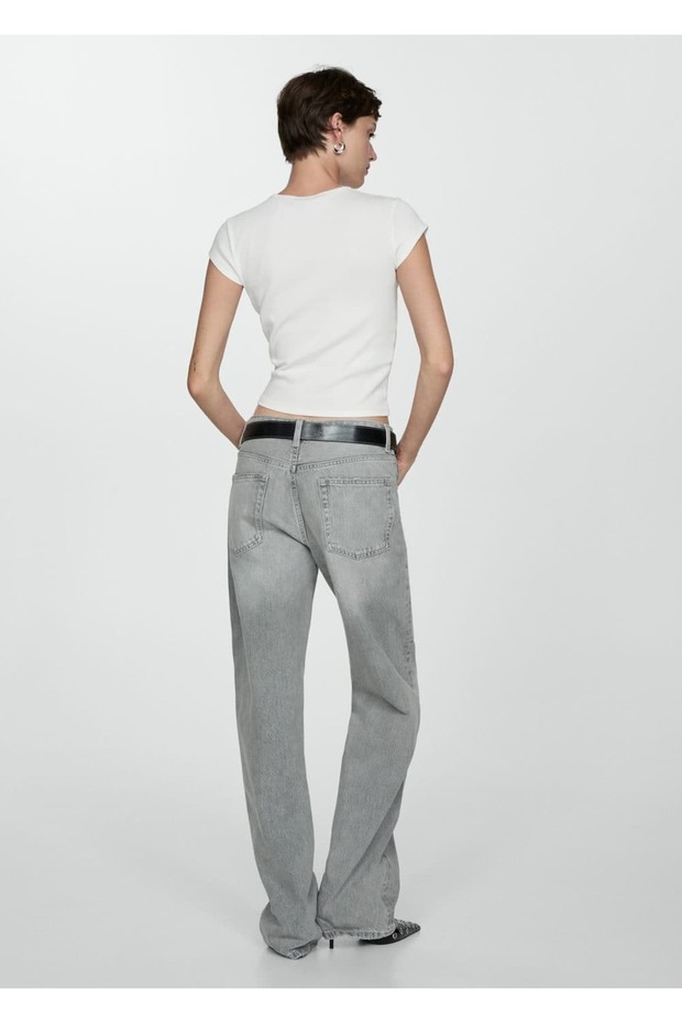 Kısa kollu triko tişört - 4