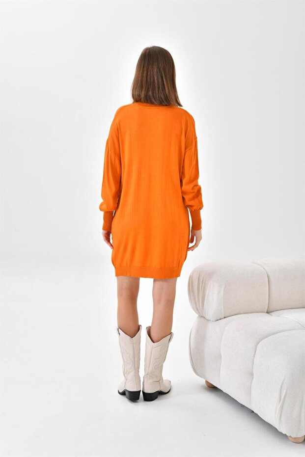 Kadın Basic Tunik Orange 20167 - 7