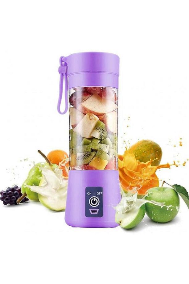 Byrdrp Şarjlı Portatif El Blenderi 380 Ml Usb Kablolu Mor (4172) Byrnew - 5