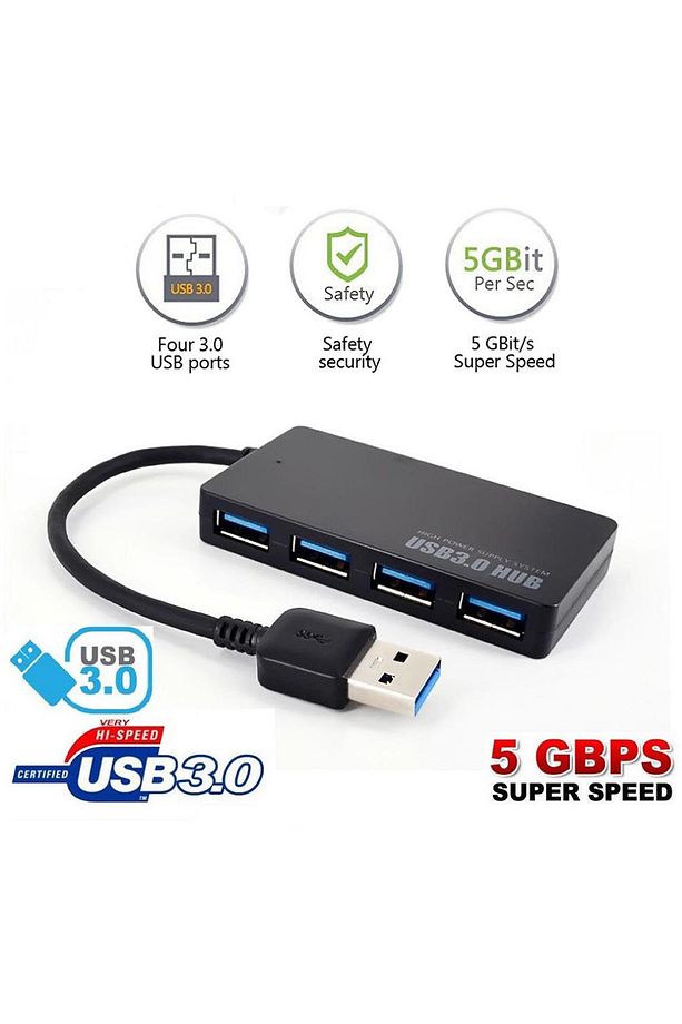 2101 4 Port Usb 3.0 Hub Çoklayıcı Çoğaltıcı Çoklama - 5