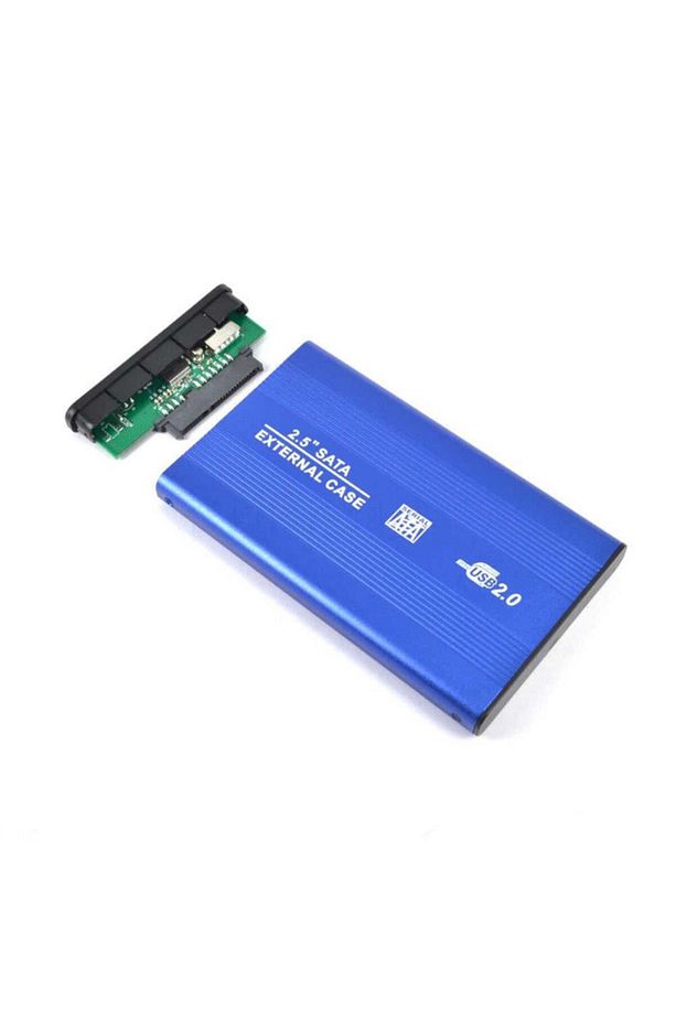 2001b 2.5" Usb Harici Ssd Harddisk Hdd Kutusu Sata Hard Disk Harici - Kılıf - Mavi - 5