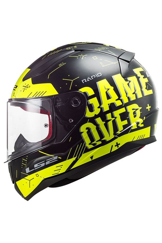 Rapıd Player Kask Neon Sarı - Siyah - 1