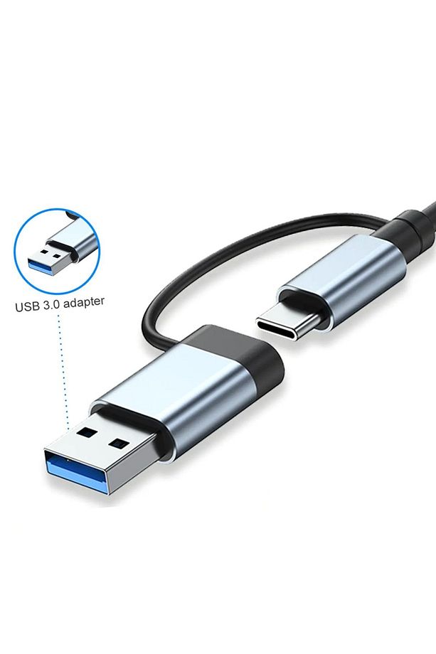 3011 7 In 1 Usb/type-c To Usb A Usb C-usb 2.0/3.0 Çevirici Adaptör 7 Port Çoklayıcı Usb Hub - 3