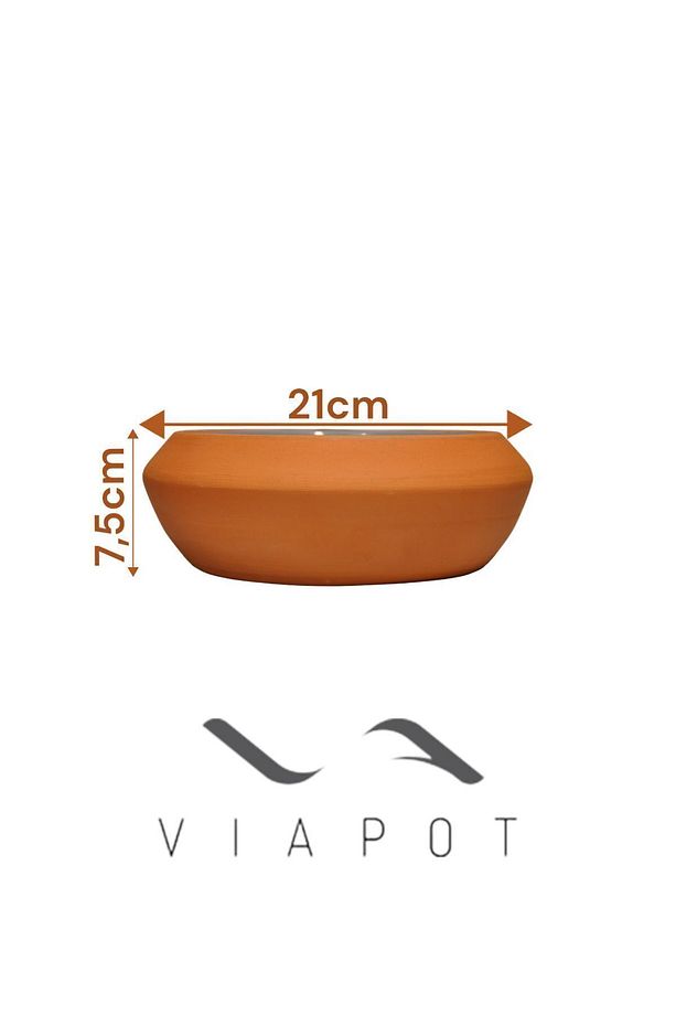 Bektaşi Mini Toprak Güveç Ve Yoğurt Kasesi Içi Sırlı Çömlek 21x7,5cm - 3