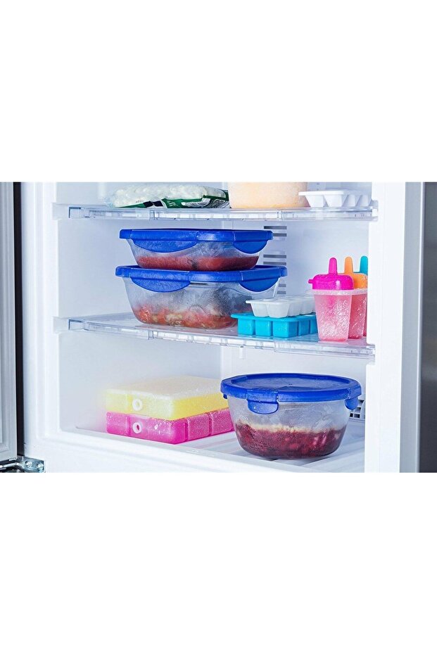 0.8 L Square Storage Container with Lid - 285pg00/7146 - 4