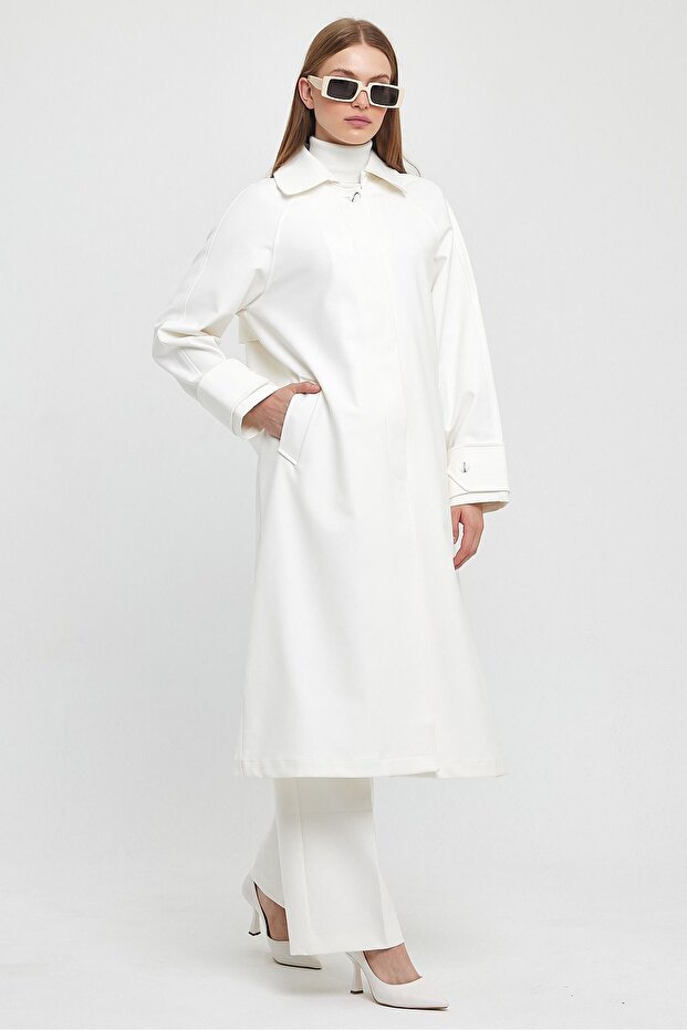 Üçgen Manşetli Pardesü - 2