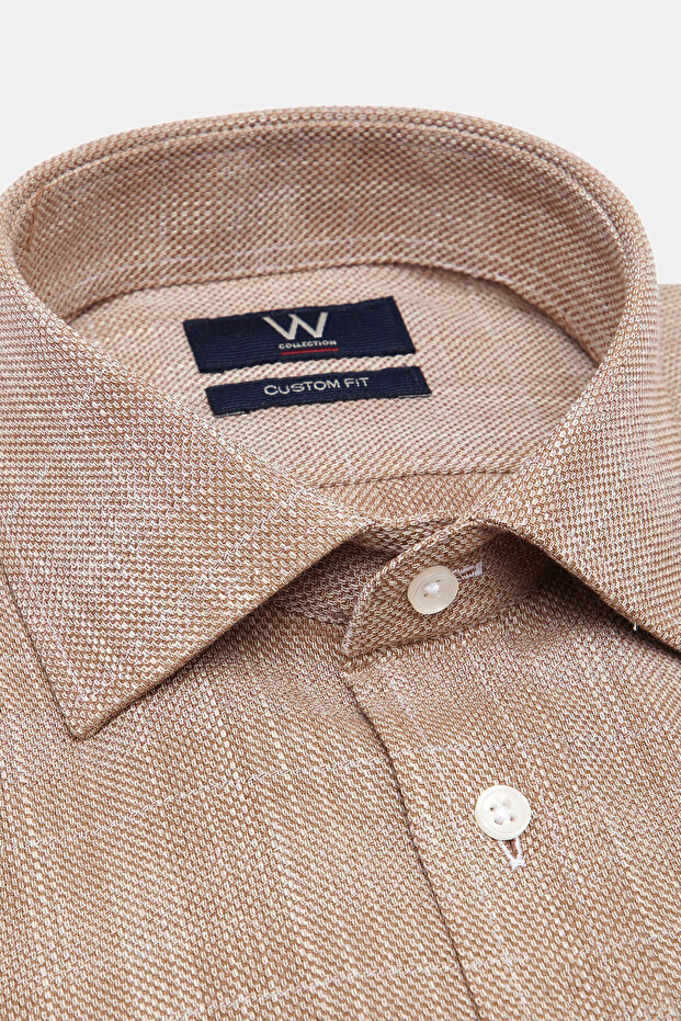 BEJ DOKULU GÖMLEK - 2