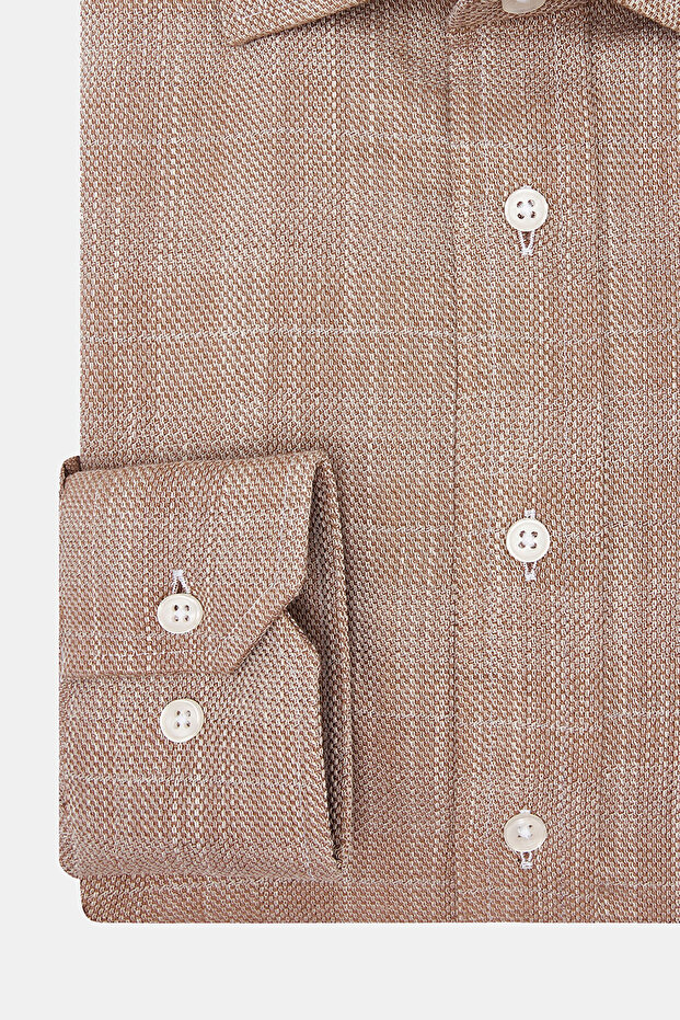 BEJ DOKULU GÖMLEK - 3