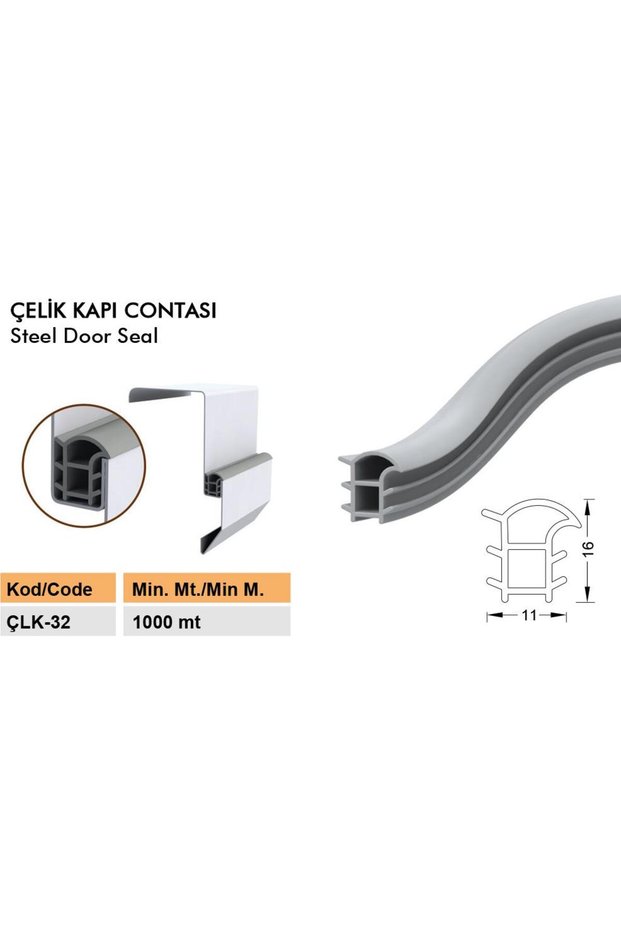 6 Meters Cream Contcall Steel Door Case Wick Gasket
