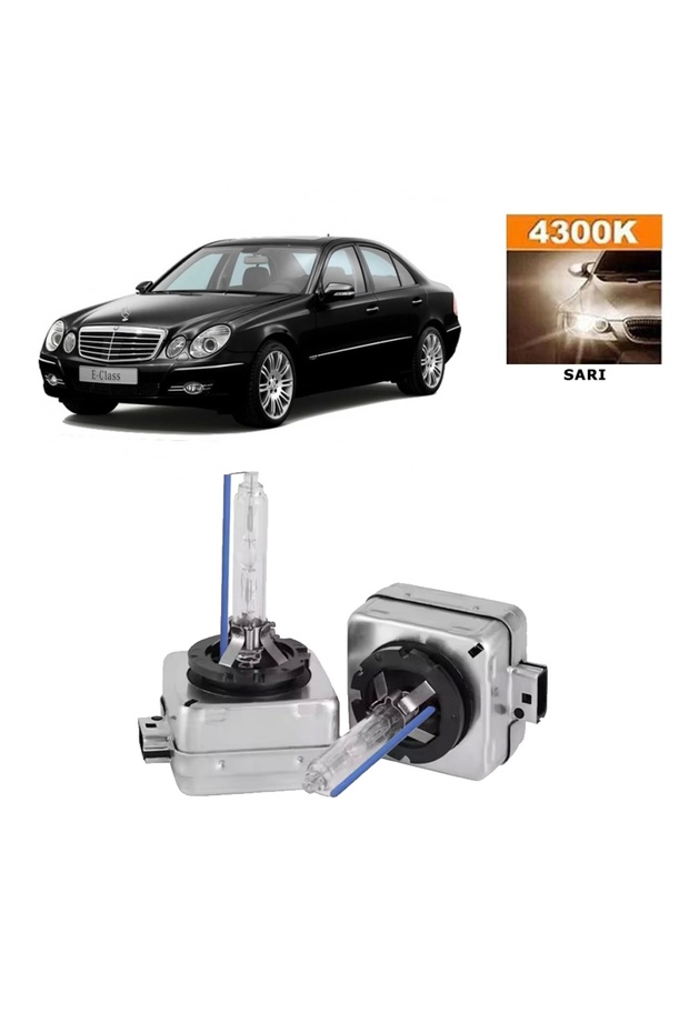 Mercedes E Serisi W211 2001-2009 Xenon D1S / D1R 4300K Sarı HID Xenon Ampul 2 Adet - 1