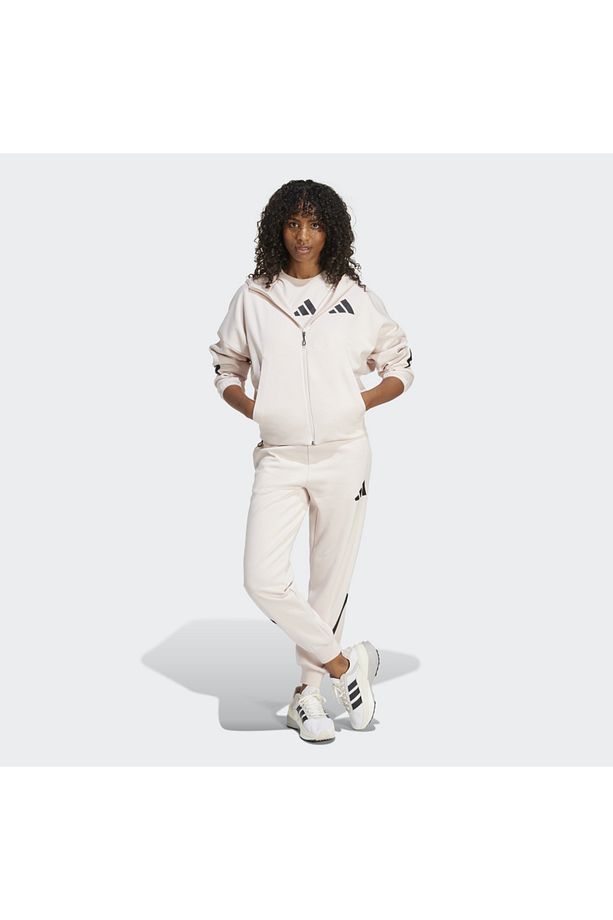 Full Zip Z.n.e. Kadın Ekru Kapüşonlu Ceket - 4