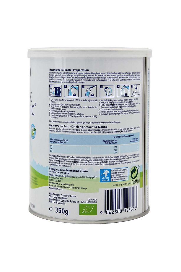 2 Organik Combiotic Devam Sütü 350 gr 12 Adet - 3