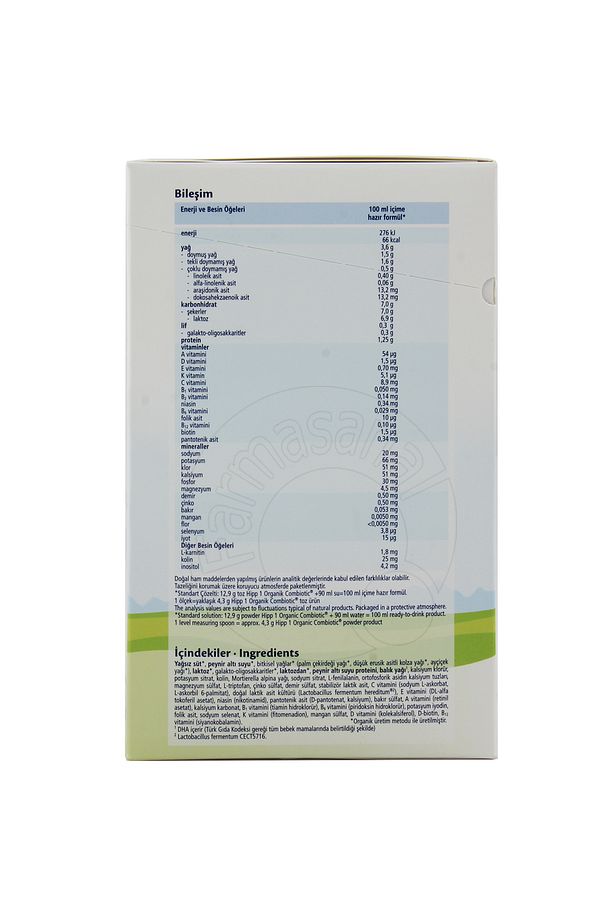 1 Organik Combiotic 800 gr Bebek Sütü - 2