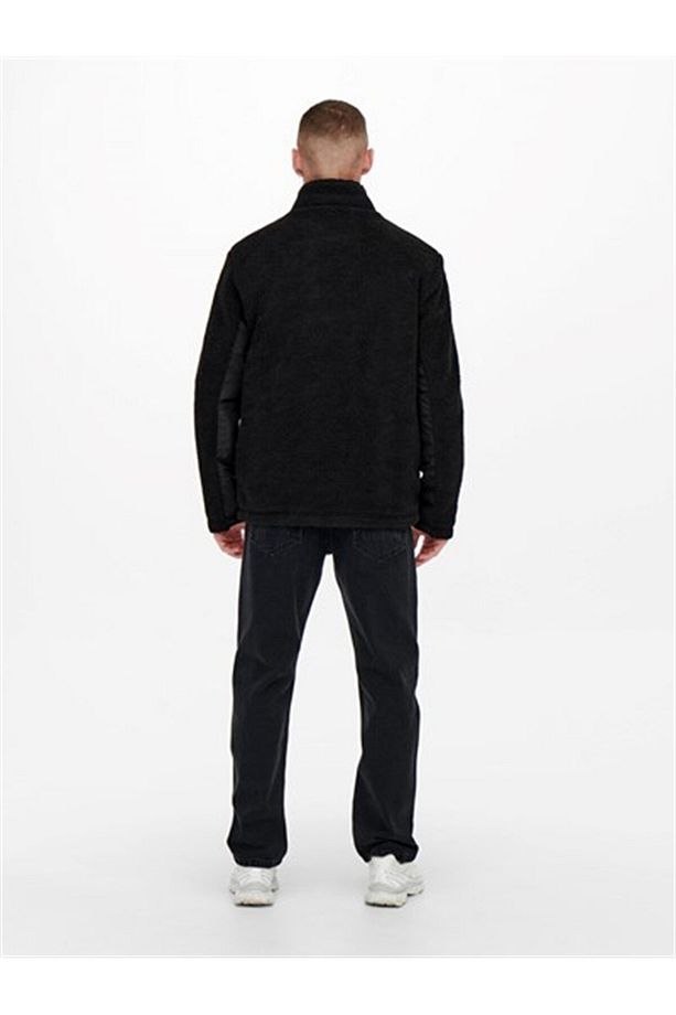 Onsvıllads Sherpa Mıx Jacket Otw Black - 2
