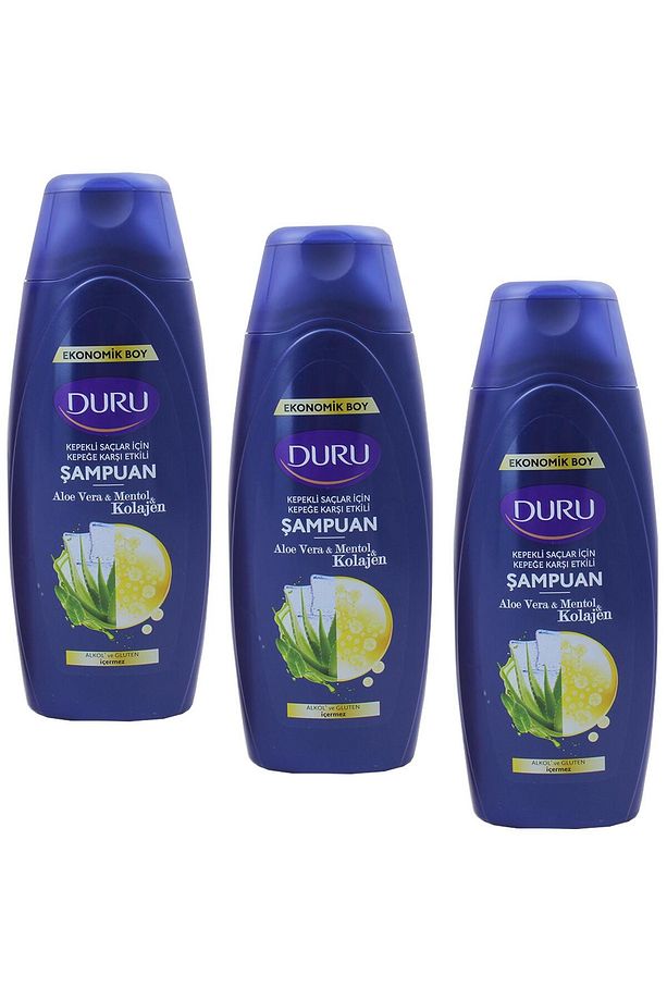 Aloe Vera Mentol Kolajen Kepeğe Karşı Şampuan 700 ml 3 Adet - 1