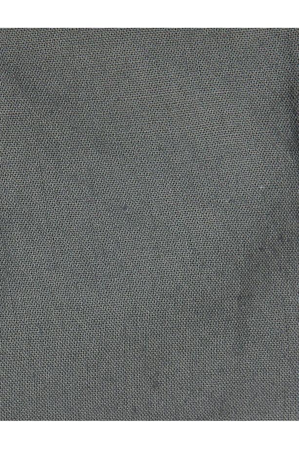 Keten Karışımlı Şort Yazlık Bermuda Chino Cep Detaylı - 6