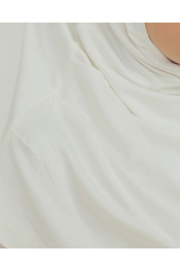 Çocuk Hazır Giyim Başörtüsü Şal Turban Viskon - Krem - 4
