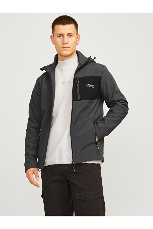 JJTAYLOR SOFTSHELL JACKET Asphalt - 2