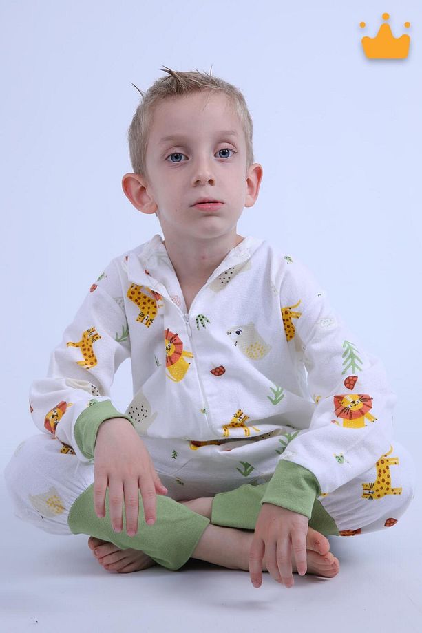 2-8 Yaş 1 Tog Pazen Çocuk Uyku Tulumu Unisex Uzun Kollu Uyku Tulumu - 4