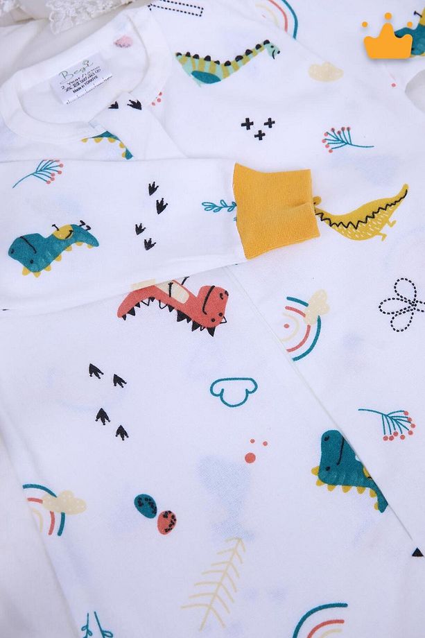 2-8 Yaş 1 Tog Pazen Çocuk Uyku Tulumu Unisex Uzun Kollu Uyku Tulumu - 8