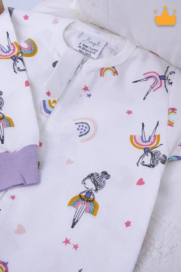 2-8 Yaş 1 Tog Pazen Çocuk Uyku Tulumu Unisex Uzun Kollu Uyku Tulumu - 5