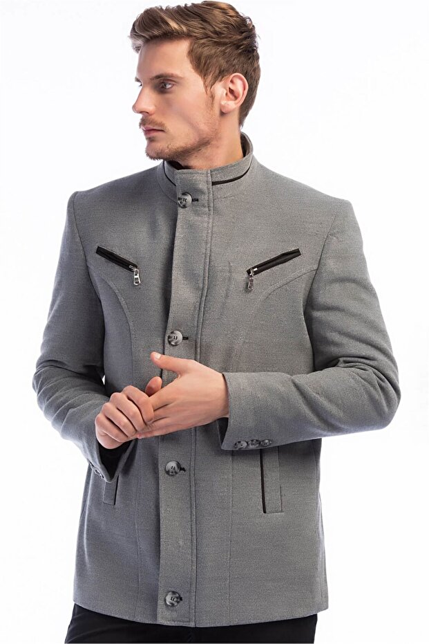 K7126 Men's Coat-Grey