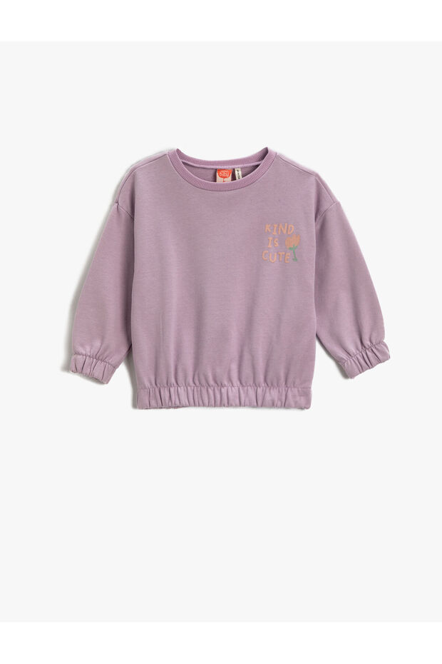Baby Girl Lilac Sweatshirt 3WMG10075AK