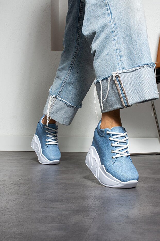 Fellas Hidden Heel Denim Sneakers
