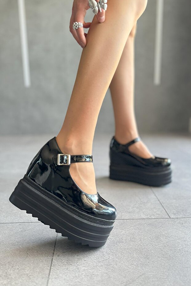 Poxy Siyah Rugan Sandalet - 3