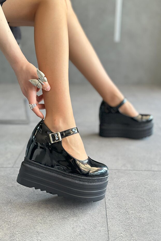 Poxy Siyah Rugan Sandalet - 4