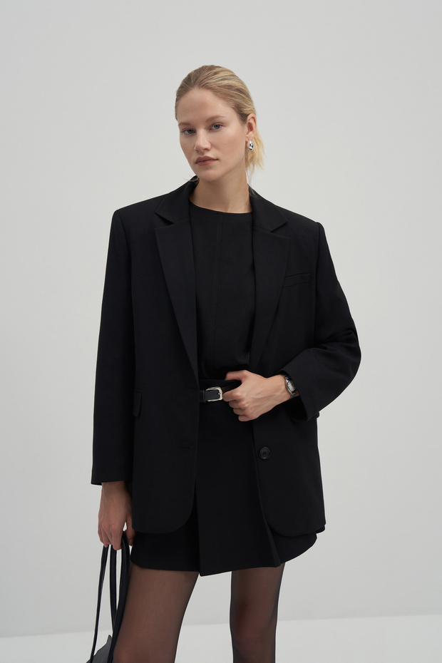 Siyah Private Edition Kemerli Mini Etek - 5