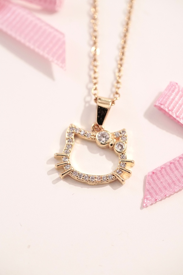 Hello Kitty Çelik Kolye - 3