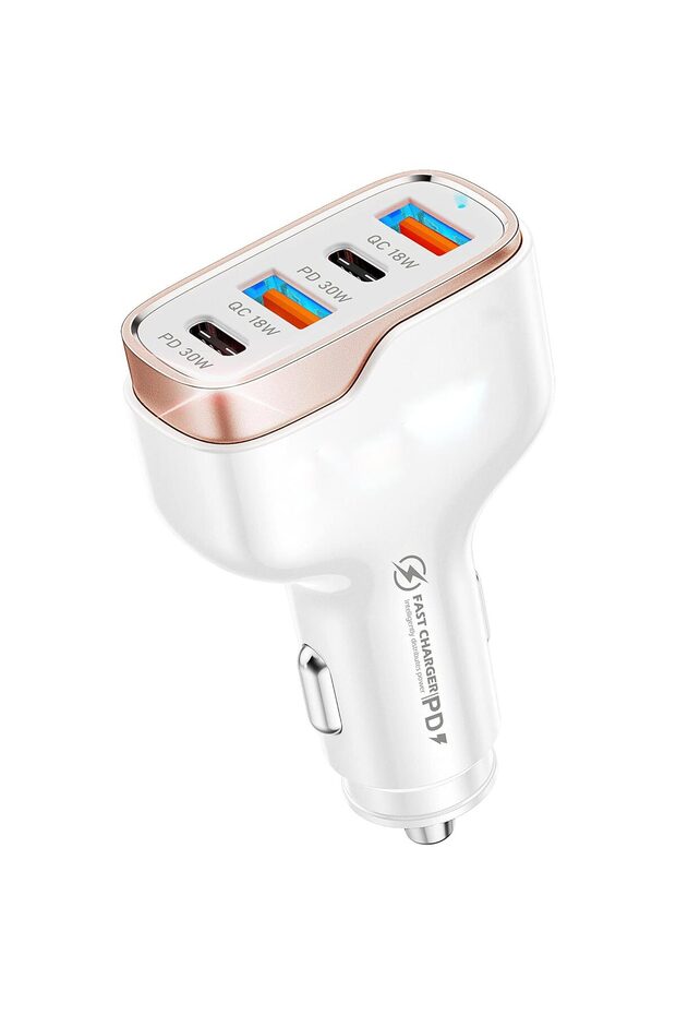 MT36 4 Giriş Type-C USB Araç Hızlı Şarj Çakmaklık 96W Şarj QC 3.0 18W PD 30W Turbo Desteklemez - 1