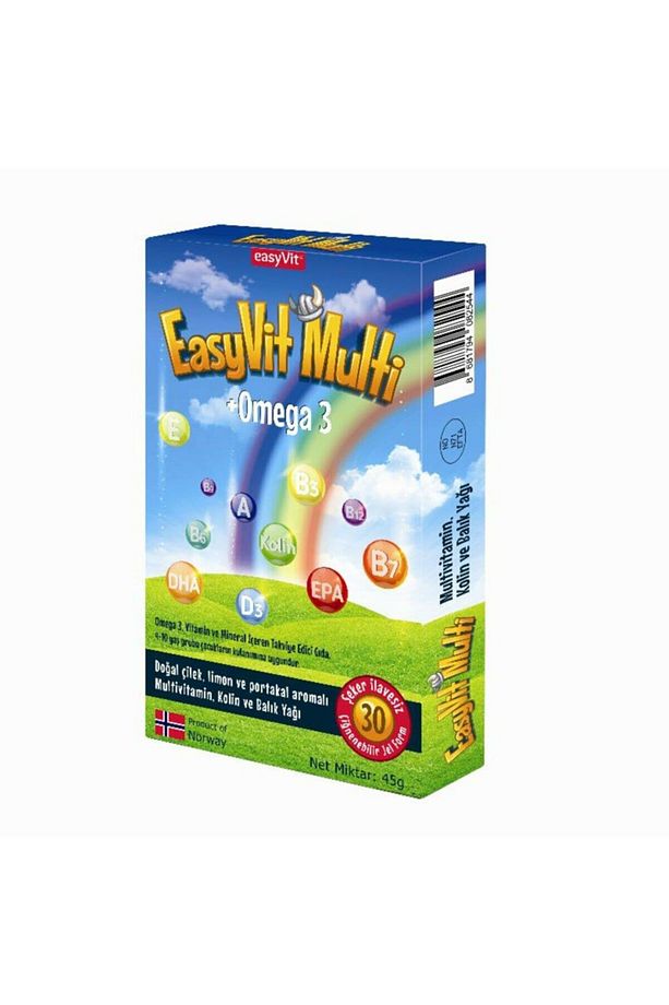 Multi Omega 3 Multivitamin 30 Çiğnenebilir Jel Tablet - 1