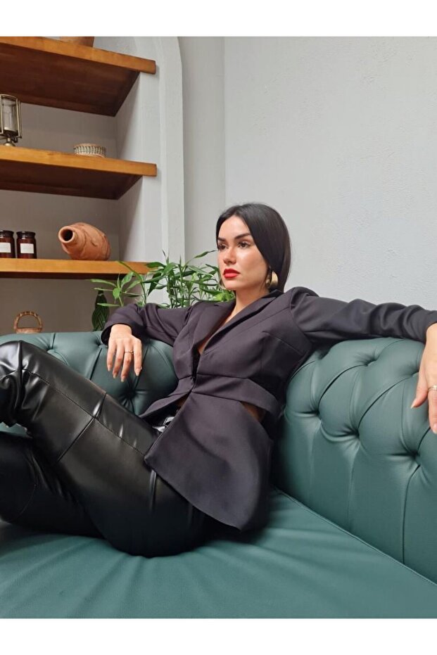 Dekolte Blazer Ceket - 2