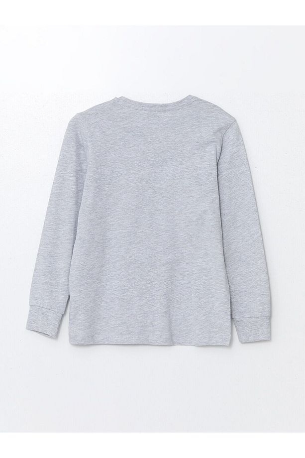 Lcwk Bisiklet Yaka Baskılı Uzun Kollu Erkek Çocuk Pijama Takımı - 3
