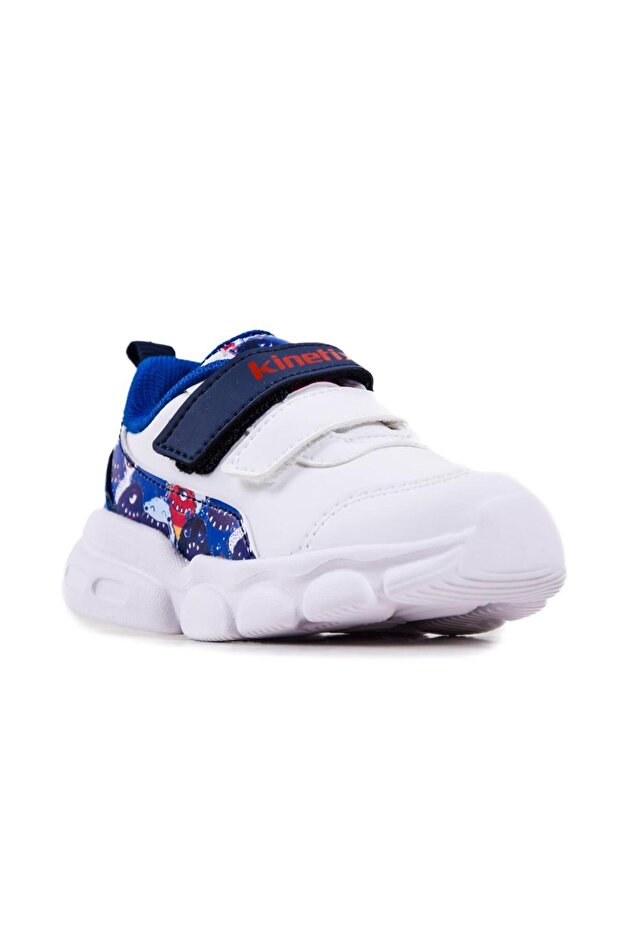 101387606 Herno Pu White-Sax-Red Boys' Sports Moon Boots