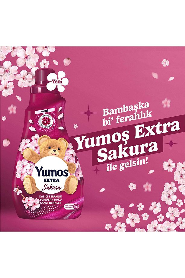 Extra Konsantre Çamaşır Yumuşatıcı Sakura 1008 ml X4 - 5