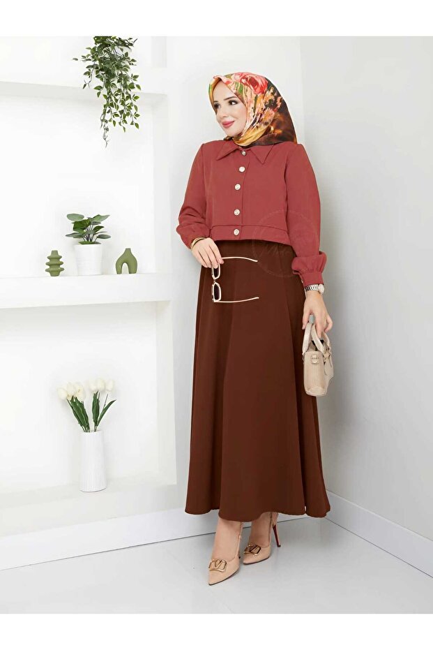 Puff scuba Flared skirt - 1